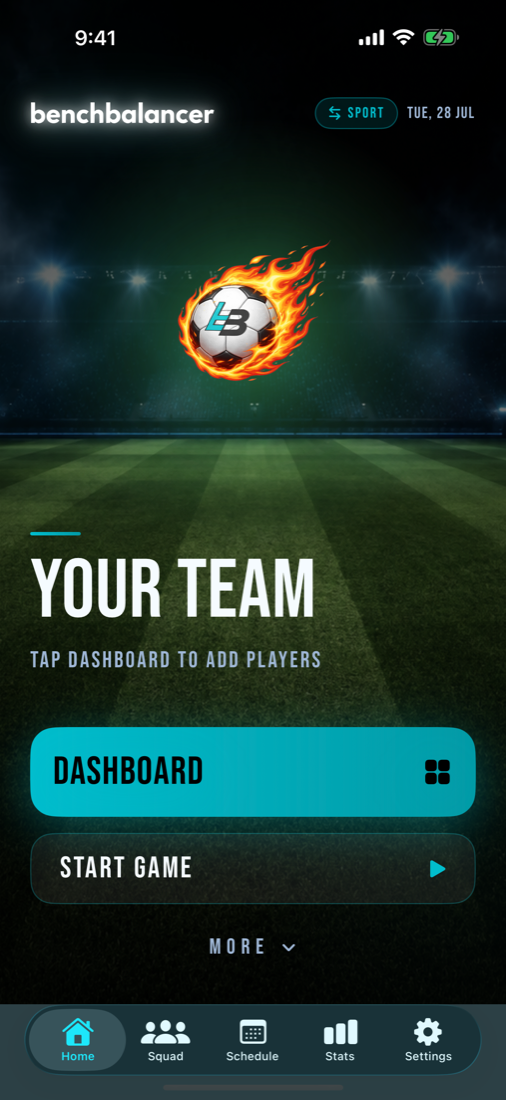 BenchBalancer iPhone home screen